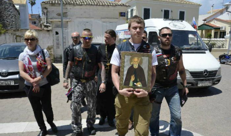 Προσκύνημα στο Μεσολόγγι από τους Ρώσους «Λύκους της Νύχτας», ΕΙΚΟΝΕΣ