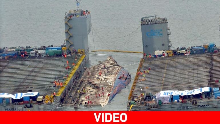 Νότιο Κορέα - Η ανέλκυση του ναυαγίου του Sewol (απίστευτες εικονές-video)