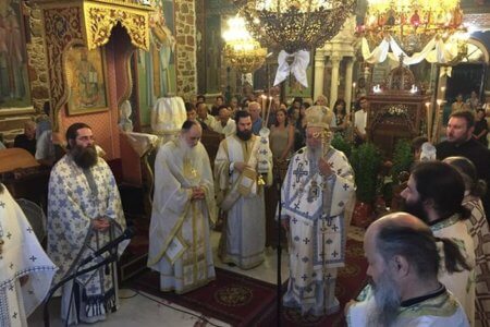 Προεόρτια Αγρυπνία για την Κοίμηση της Θεοτόκου από τον Χαλκίδος Χρυσόστομο