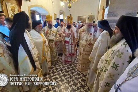 Ο Πέτρας Γεράσιμος στον πρώτο επίσημο εορτασμό του Αγίου Ευμενίου του νέου